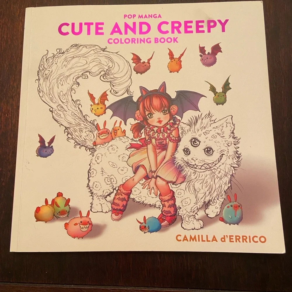 Cute and Creepy Coloring Book for Kids